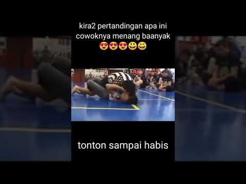 gulat menang banyak cowok vs cewek bisa pegang itu nya