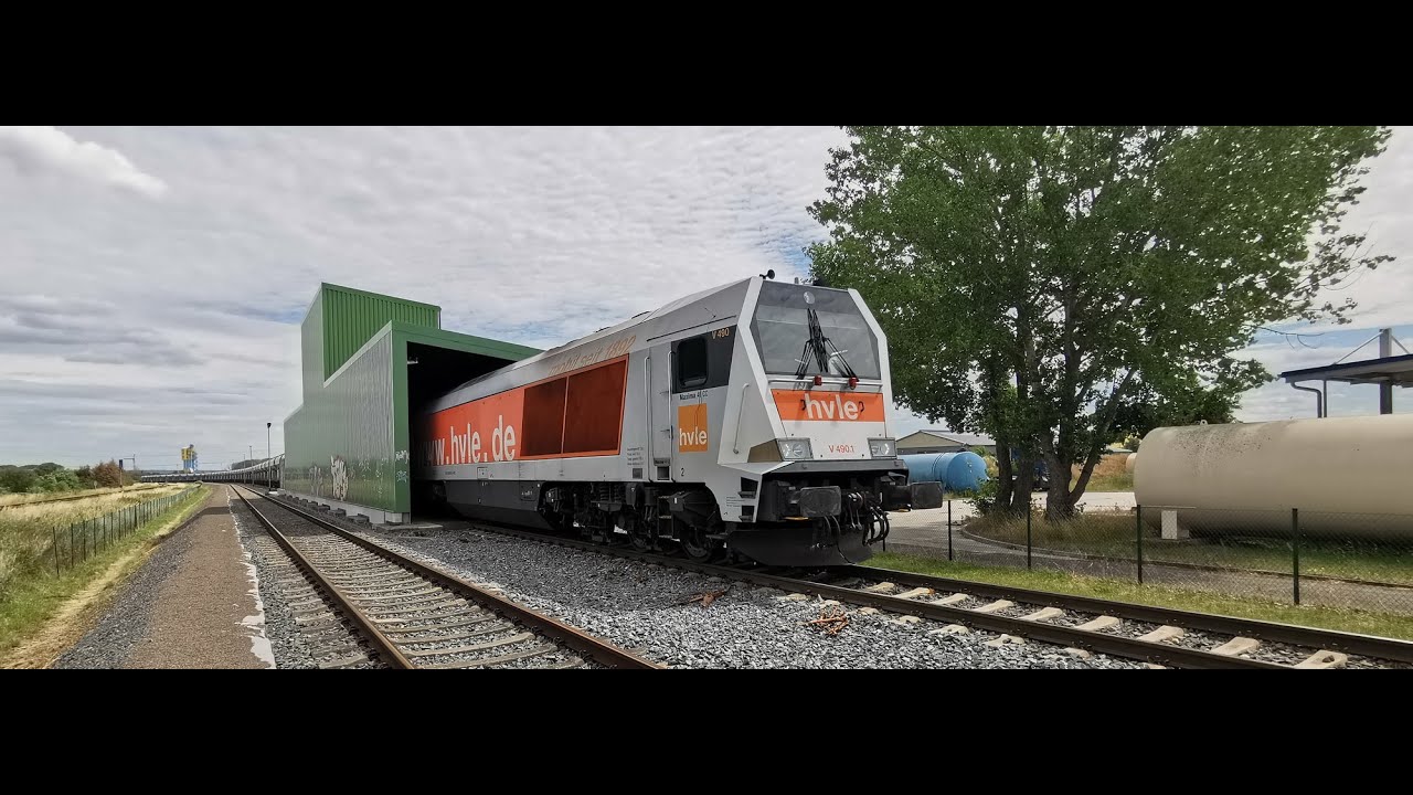 Maxima der hvle - rangiert u. wird beladen in Quedlinburg