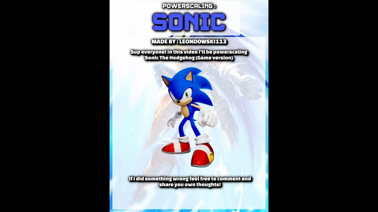 Scaling Game Sonic 