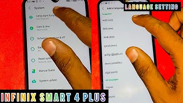 Infinix smart 4 plus how to convert phone / mobile language Hindi to English
