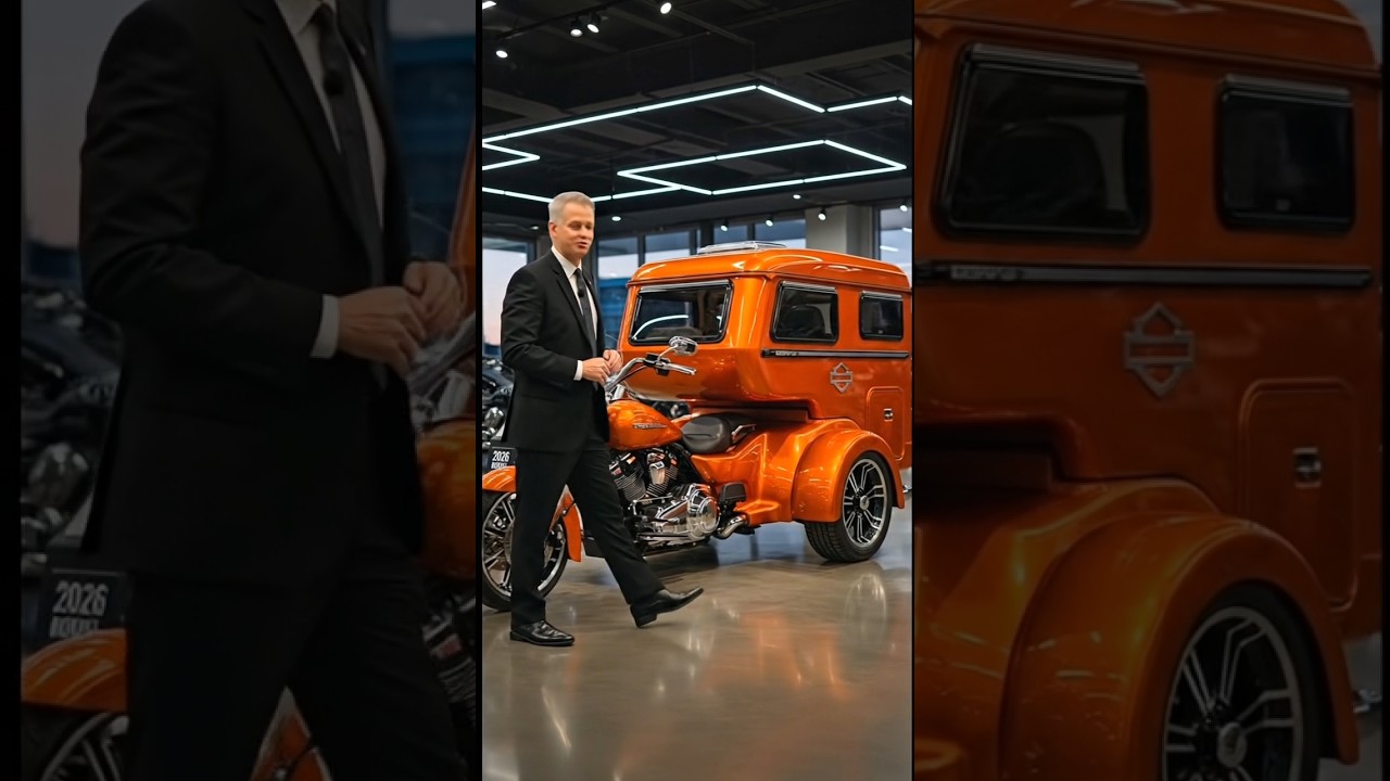 Трехколесный туристический мотоцикл Harley-Davidson Camper Trike 2026 года | Идеальный туристичес...