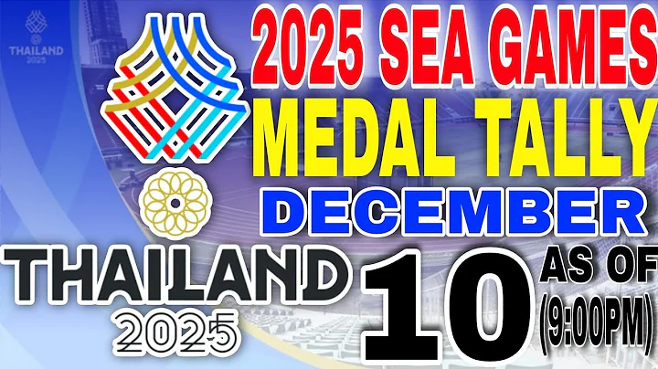 2025 SEA GAMES Medal tally as of December 10, 2025 (9:00 PM)
