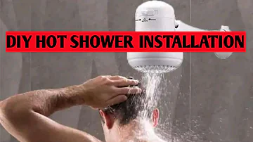 How to install hot water shower at home. Simple steps!