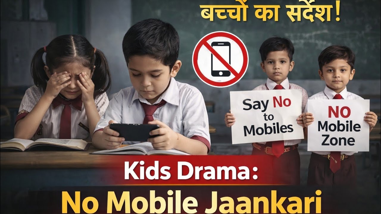 “Say No To Mobile! Bachchon Ka Drama | School Moral Activity | Must Watch!”