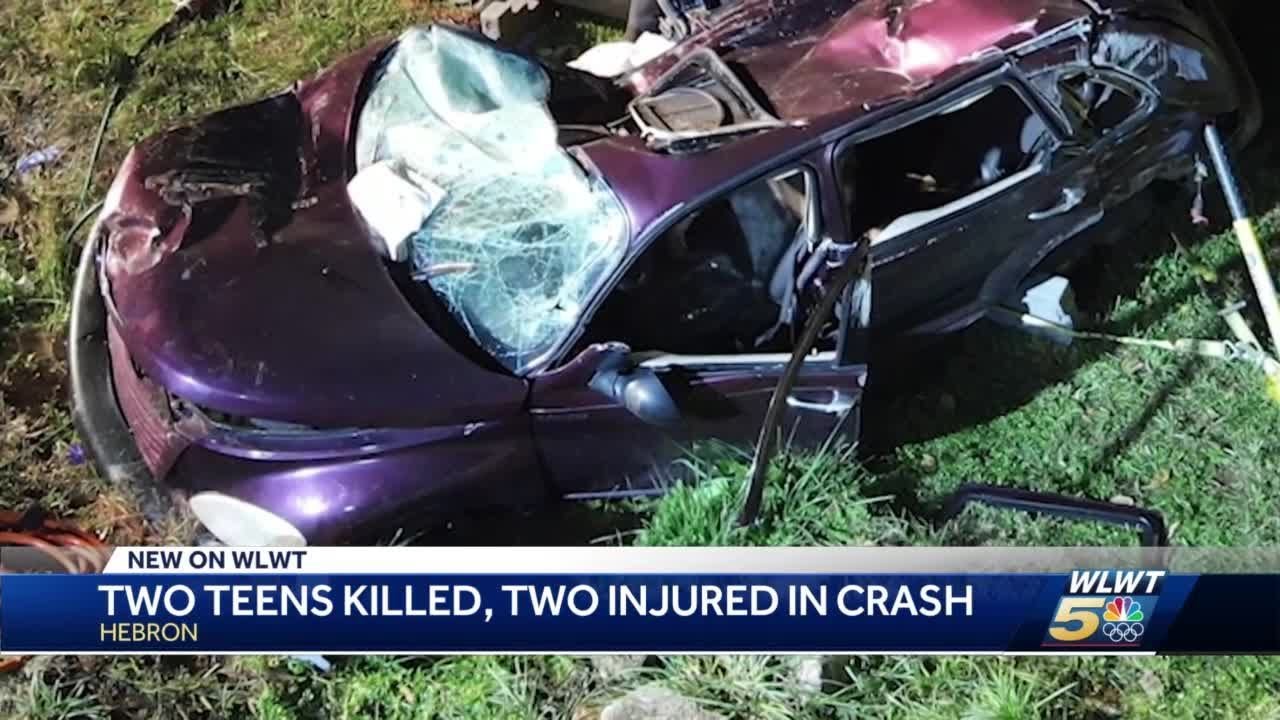2 teens dead, 2 injured in Northern Kentucky crash - YouTube