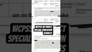 @WCPSS No Direct Special Education Services To my Kids #viral #viralvideo #education