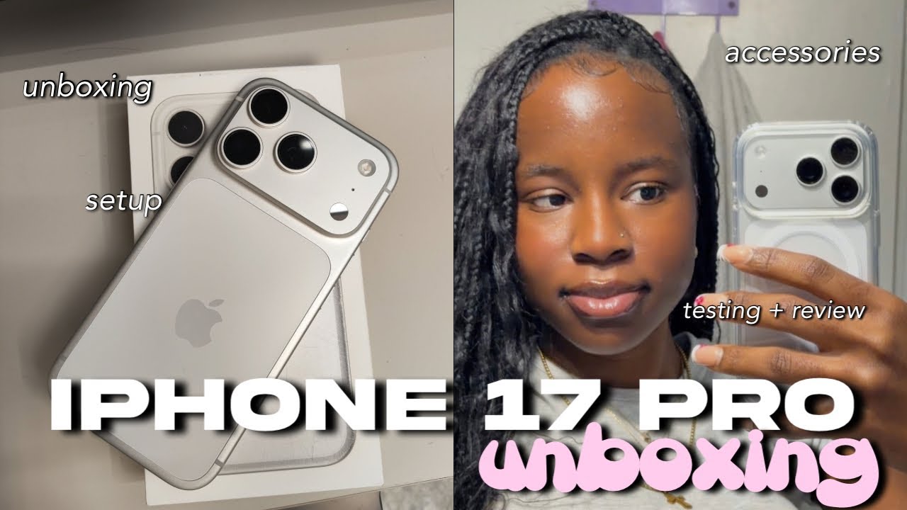 iphone 17 pro unboxing🧸📱 | setup, accessories, testing + review | VLOGMAS❄️