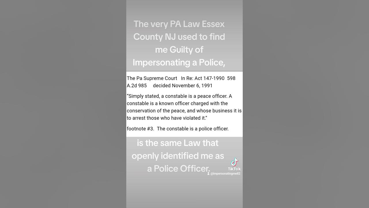Essex County New Jersey got a lot to explain when we go back to Court