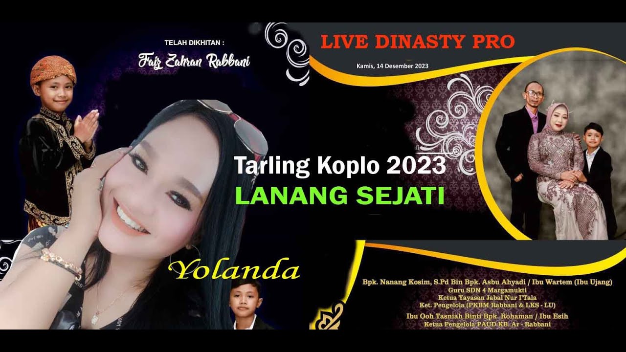 LANANG SEJATI-YOLANDA BARENG "DINASTY PRO MUSIC"