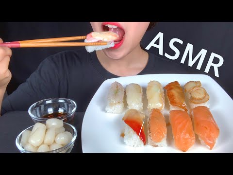 SUSHI ASMR 초밥 리얼사운드 먹방 NO TALKING MUKBANG EATING SOUNDS