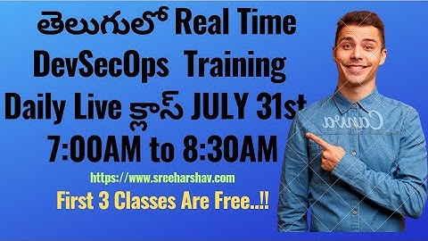 (తెలుగులో)New DevSecOps Daily Training JULY 31st 7AM to 8:30AM-TERRAFORM-DOCKER-JENKINS-AZURE-DEVOPS