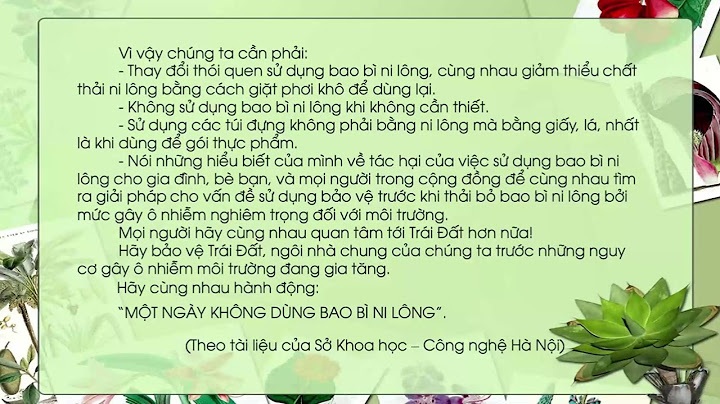 Bài học văn bản thông tin về ngày trái đất