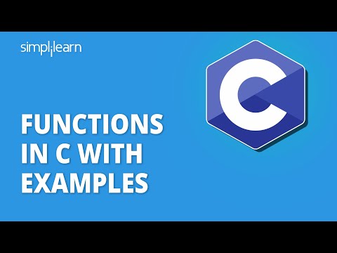 Functions In C With Examples | Functions In C For Beginners | C Language Tutorial | Simplilearn