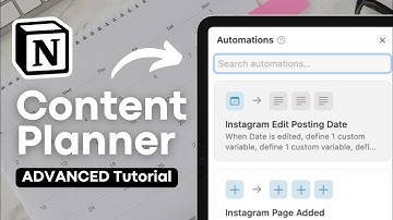 Build an Advanced YouTube & Social Media Content Calendar in Notion | AI & Automations