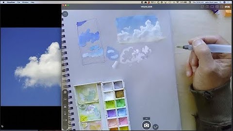 Painting Clouds in Gouache