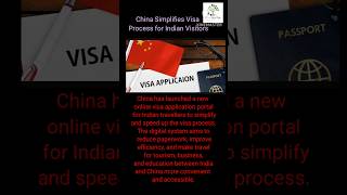 #China#IndiaChina#VisaUpdate#OnlineVisa#DigitalVisa#TravelNews
