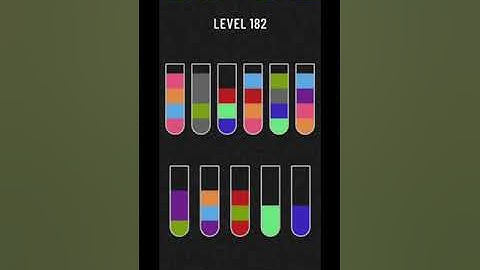 Water sort puzzle level 182