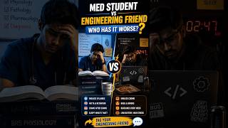 Med Student vs Engineering Friend 😭 Who Has It Worse? - #md19 #md19prep
