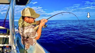 Fishing 25 miles out on a *24ft* Bay Boat When I Caught THIS....[Catch, Clean, Cook]