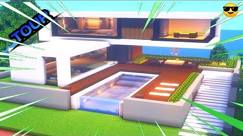 Modern House Tour - Skyblock [Blockman Go]