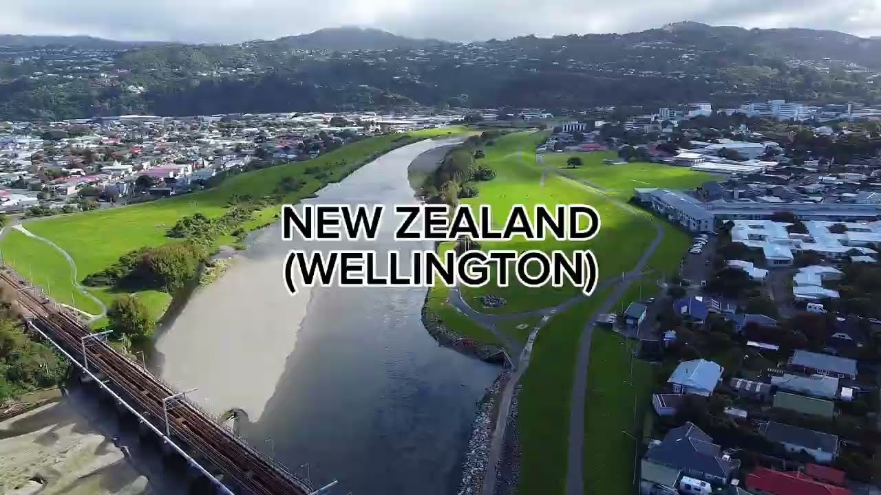 Aerial View Hutt River | Wellington | New Zealand