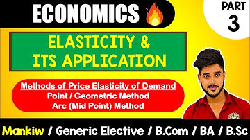 CH-5 |Elasticity & its application| point and arc method| Mankiw |Micro economics GE,B.com,BA,B.Sc