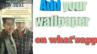How to set wallpaper in what's app chat section screenshot 4