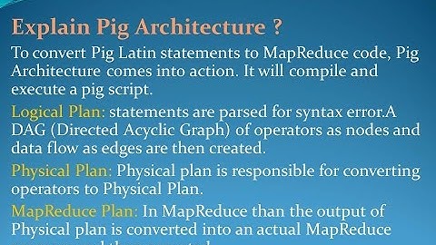 Latest Apache Pig Interview Questions and Answers for freshers and experienced– Part 4