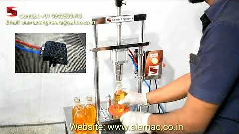 Semi Automatic Crown Capping Machine| Glass Bottle Crown Capping Machine| Crown Corking Machine