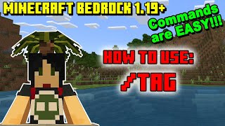 How to use the /tag command in Minecraft Bedrock 1.19+
