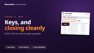 Keyboard Shortcuts and Closing a Java App Cleanly (UI Automation, Lesson 14)