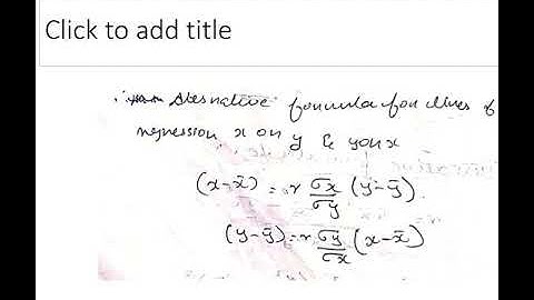 MODULE-4 - Curve fitting,Regression and coefficient of correlation -class 2(18MAT41 )