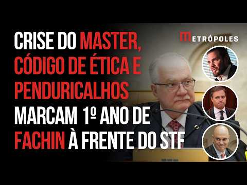 Edson Fachin completa um ano como presidente do STF pressionado por crise do Master