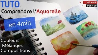 #Tuto débutant.COMPRENDRE L'AQUARELLE en 4 minutes.