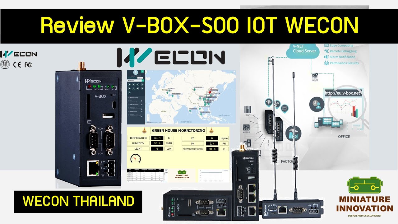 Review เป ดกล อง V Box S00 Iot Wecon Miniature Innovation Youtube