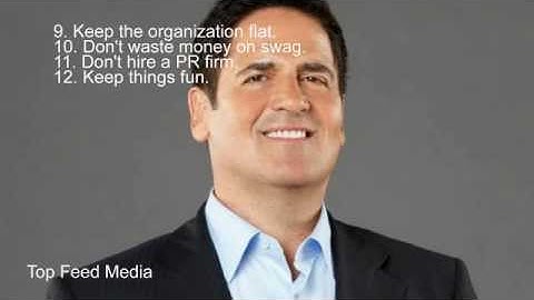 12 fundamental rules for entrepreneurs by Mark Cuban