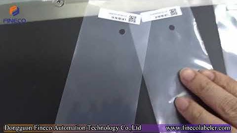 FK812 Automatic Plastic Bag Labeling Machine