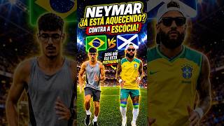 Neymar está em condições de jogar? #neymar #football #copadobrasil #escocia