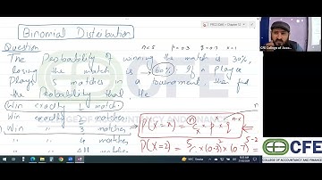PRC 2 | QM | Sir Dawood Shahid | Chapter 12 | Lecture 03 | Probability distributions