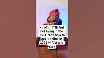 How to Get Your ITIN Number Online in 2025 | Step-by-Step Guide for Non-US Residents (Easy Method)‎