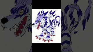 garurumon all evolution #drawing #digimon