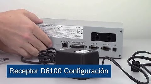 Conettix: Receptor D6100 Configuración