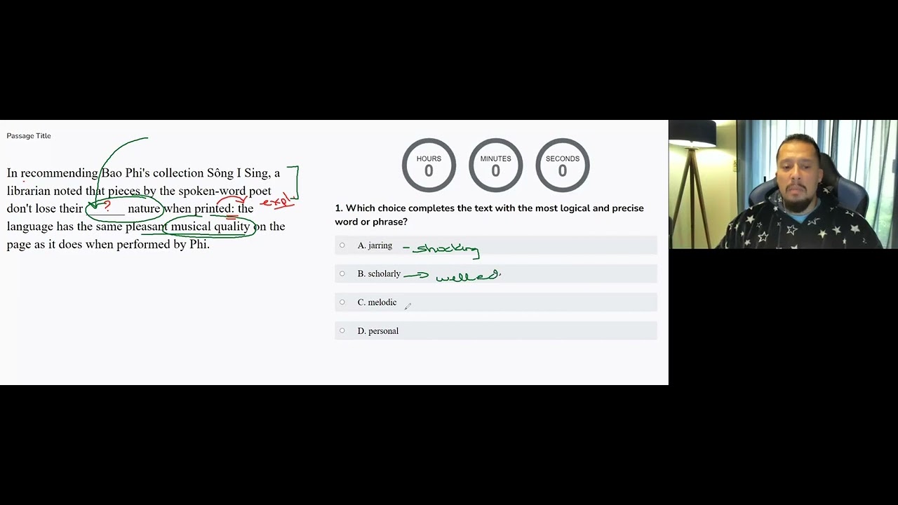 vocabulary in context working example 1 - YouTube