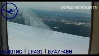 Lufthansa B747 Landing in Frankfurt