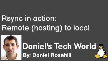 Rsync backup job in operation