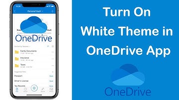 How to Turn On White Theme in OneDrive App?
