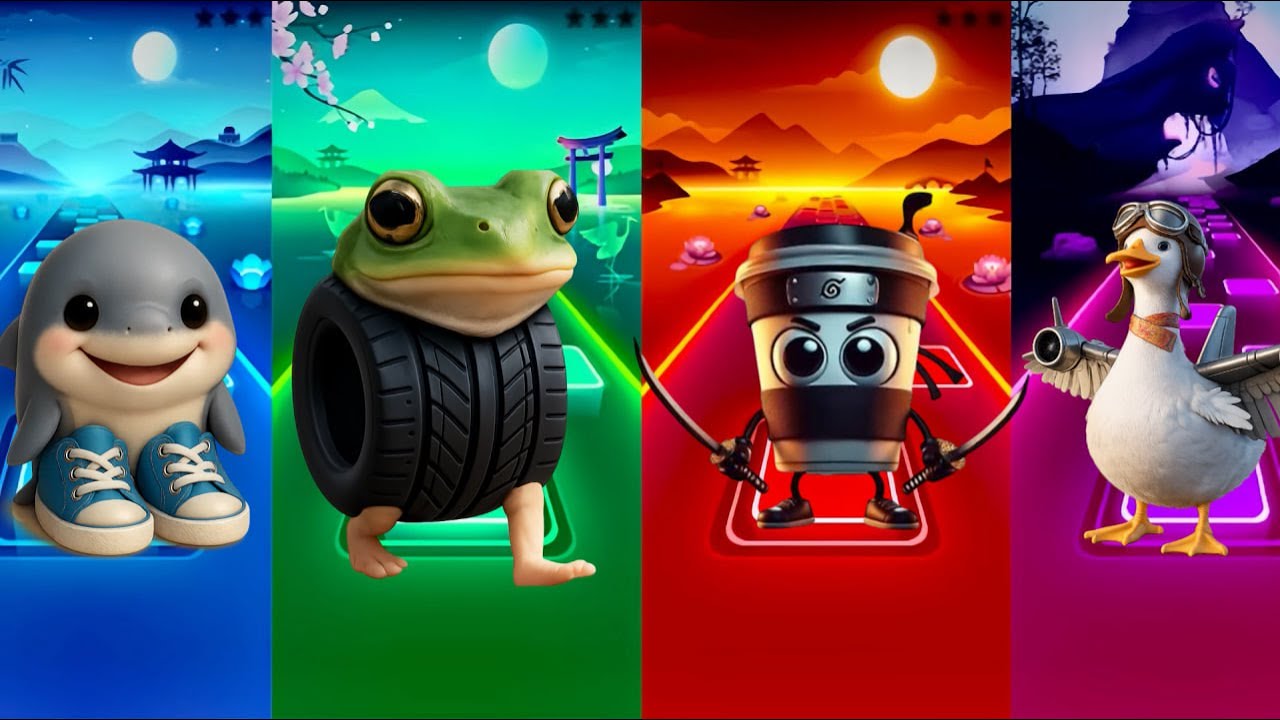 🔥🎵 Tralalero Tralala 4️⃣ Boneca Ambalabu 🌟⚡️ | Cappuccino Assassino 🎹💥 Bombombini gusini 🌈🎶