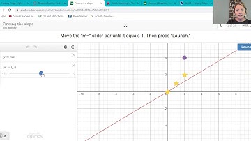 Desmos Activity Finding Slope
