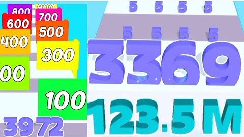 Lets Play Additional Math Games - Merge Numbers Run Vs Number Shooting ||10 Minutes Satisfying Games