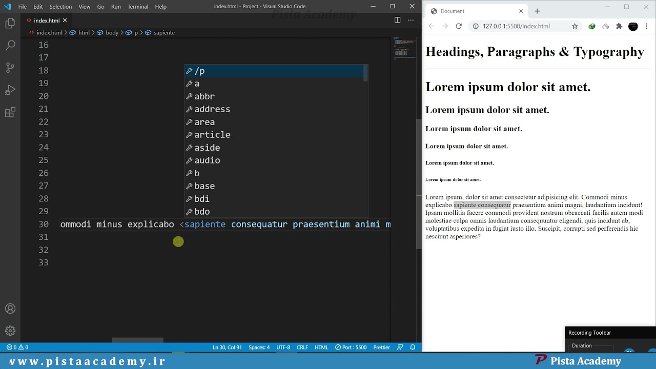HTML & CSS - جلسه پنجم